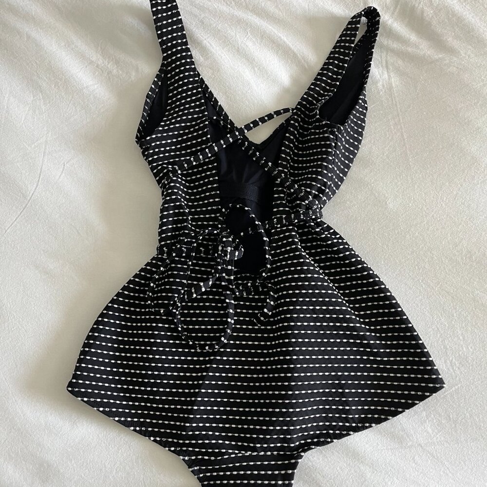 KlipperSwimsuits Retro One-Piece Swimsuit | Black Vintage Style | Open Back | XS - Picture 8 of 12